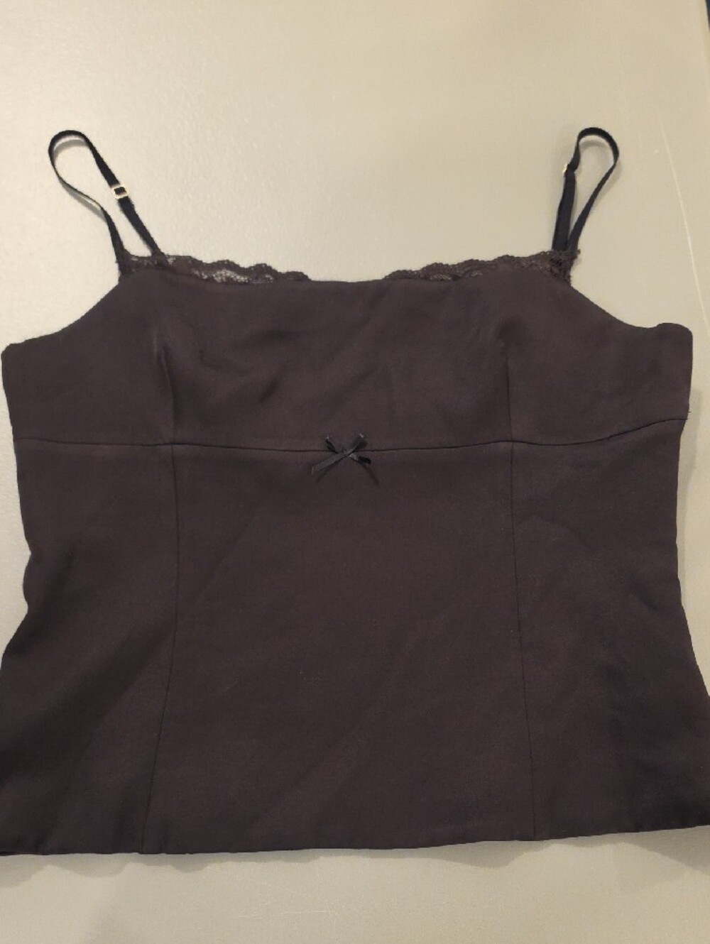 Zara women’s Black Lace-Trim adjustable Strap Cami size XL great condition - Picture 7 of 9